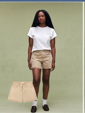 parke long baggy shorts in camel